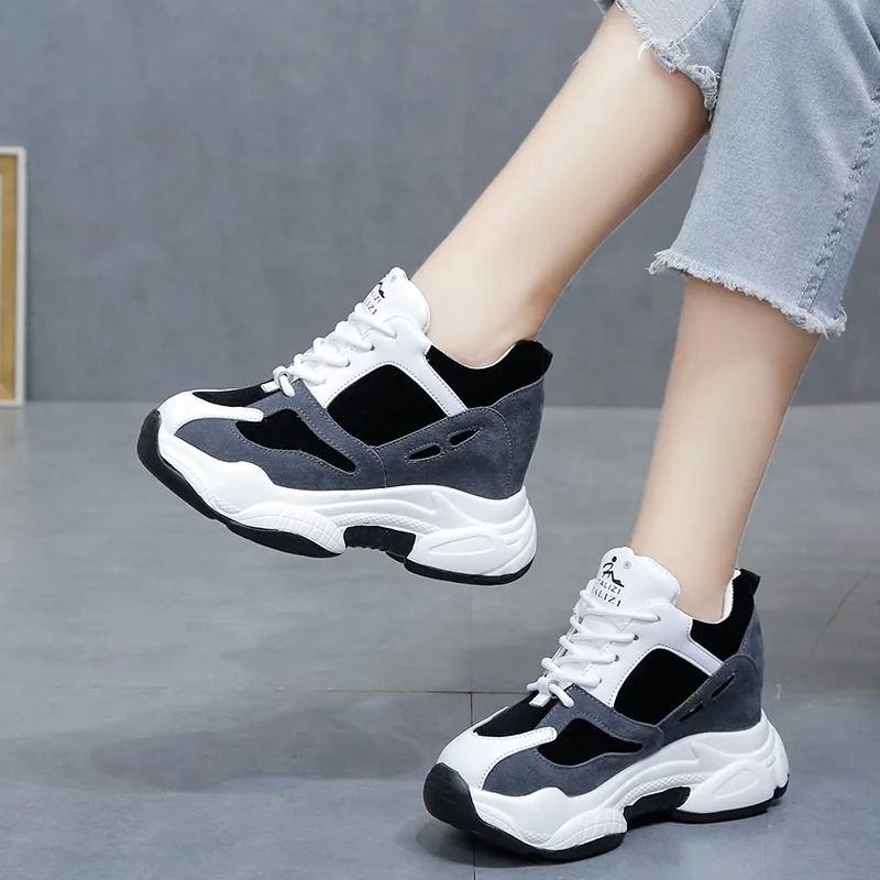 

Woman Fashion Sneakers Platform Chunky Casual Shoes New Designers Basket Female Vulcanized Shoes Women High Heels
