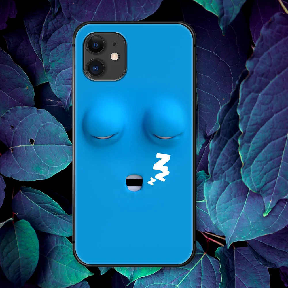 

Funny Face Cute Cartoon Couple Phone Case For IPhone 4 4s 5 5S SE 5C 6 6S 7 8 Plus X XS XR 11 12 Mini Pro Max 2020 black Cover