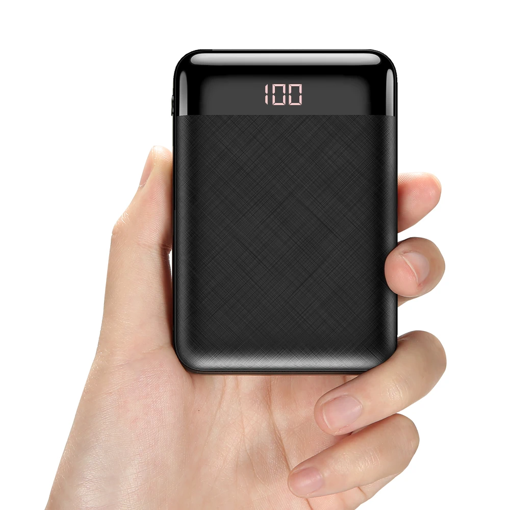 FLOVEME Mini 10000 мАч Внешний аккумулятор для iPhone зарядное устройство мобильного