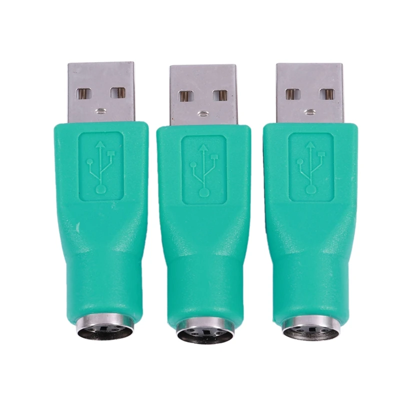 

3 шт. клавиатура мышь USB папа 2,0 к PS/2 Женский мини DIN 6P разъем