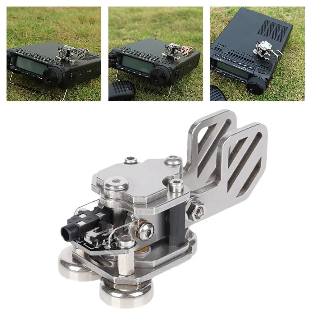  Steel Portable HF Shortwave Automatic CW Morse Code with Magnetic Amateur Radio Hand Key Telegraph | Электроника