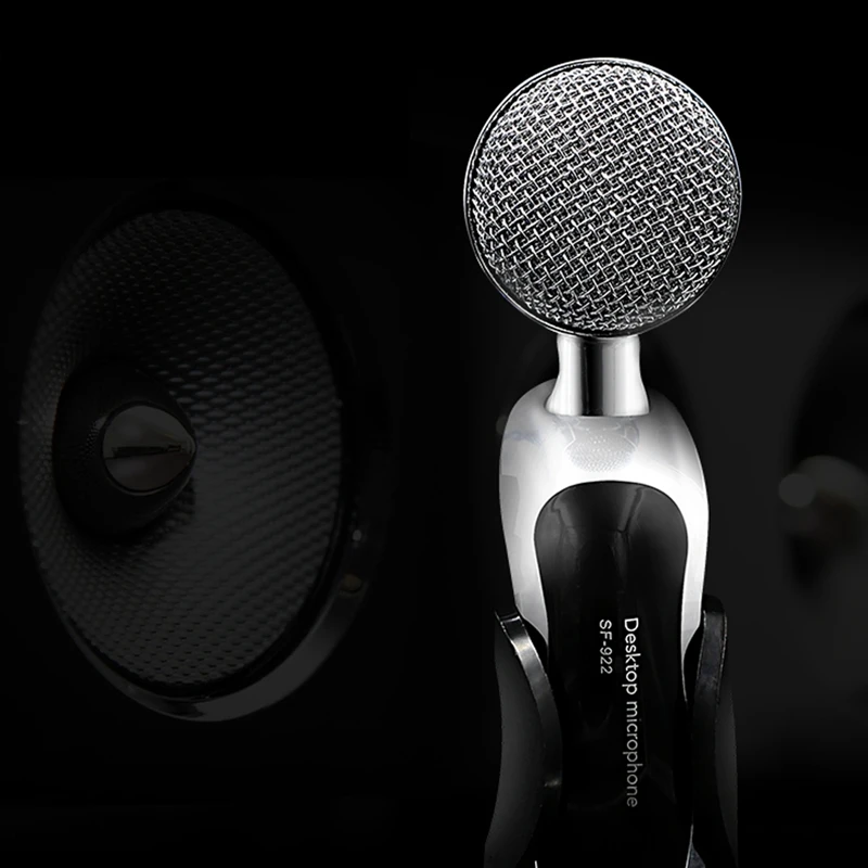 

SF-922B Professional Sound USB Condenser Microphone Podcast Studio For PC Laptop Chatting o Recording Condenser KTV Mic