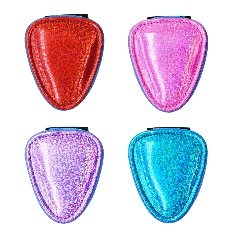 

Guitar Pick Holder Case, Leather Guitar Plectrums Bag Case for Acoustic Electric Guitar Picks Storage Button Pouch Bag