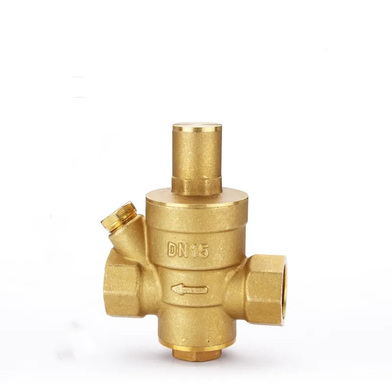 

G 1/2" 3/4" 1" 2" Brass Water Pressure Reducing Maintaining Valve DN15/DN20/DN25/DN32 Regulator Adjustable Relief Valve Gauge