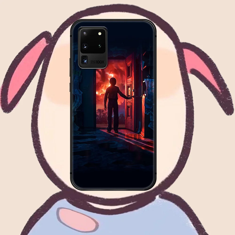 

Stranger Things Phone Case Cover Hull For Samsung Galaxy S 7 8 9 10 e 20 FE edge uitra plus Note 9 10 20 black Bumper Painting