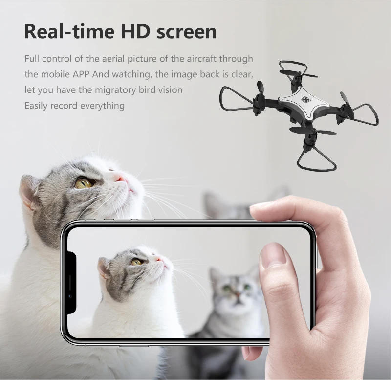 Мини-Дрон WiFi FPV камера 4K HD удержание высоты RC Дрон вертолет один ключ возврат складной мини-Квадрокоптер высокое качество Дрон