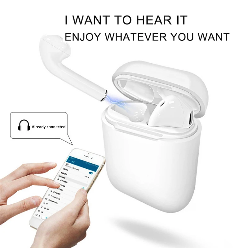 Bluetooth наушники i11 для iPhone samsung Xiaomi беспроводные bluetooth вкладыши i12 Xs Max XR 8 с зарядным