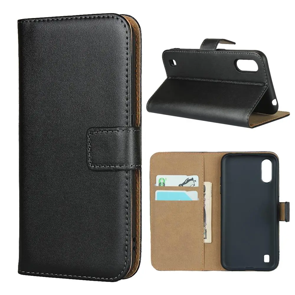 Genuine Leather phone case for Samsung Galaxy Note10 Pro Note9 Note 8 5 4 3 2 Flip card cellphone cover | Мобильные телефоны и