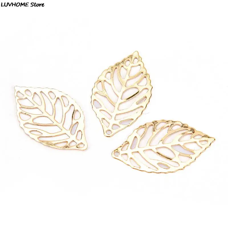 50 шт./лот цветы срезанные листья подвески ювелирные изделия задатки белый