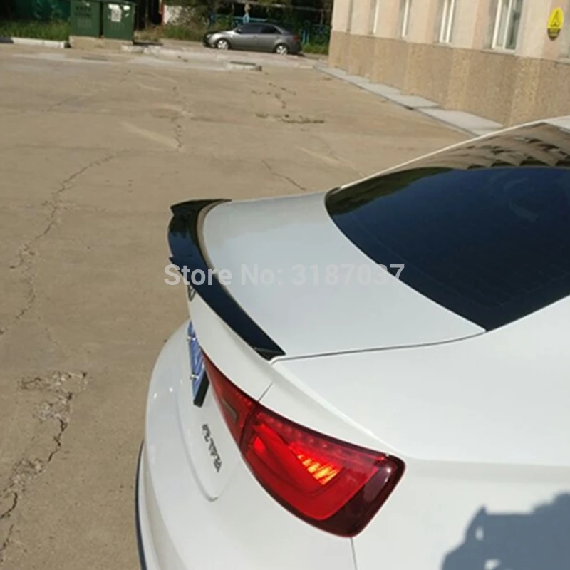 Для Audi A3 спойлер 2012 2013 2014 ABS пластик Неокрашенный задний на крыло крышу багажник