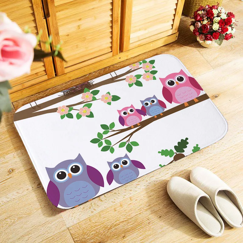 Качество мультфильм дверной коврик с совой для детской комнаты торшер