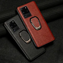 Genuine Leather Cover Case For Samsung Galaxy S20 S21 Ultra S20 FE S8 S9 S10 Plus Note 20 10 9 M31 M51 A52 A72 A71 A51 Magnetic