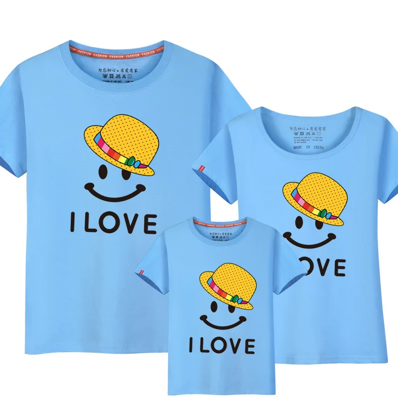 Семейная Одинаковая одежда новогодняя летняя футболка с принтом женская детская