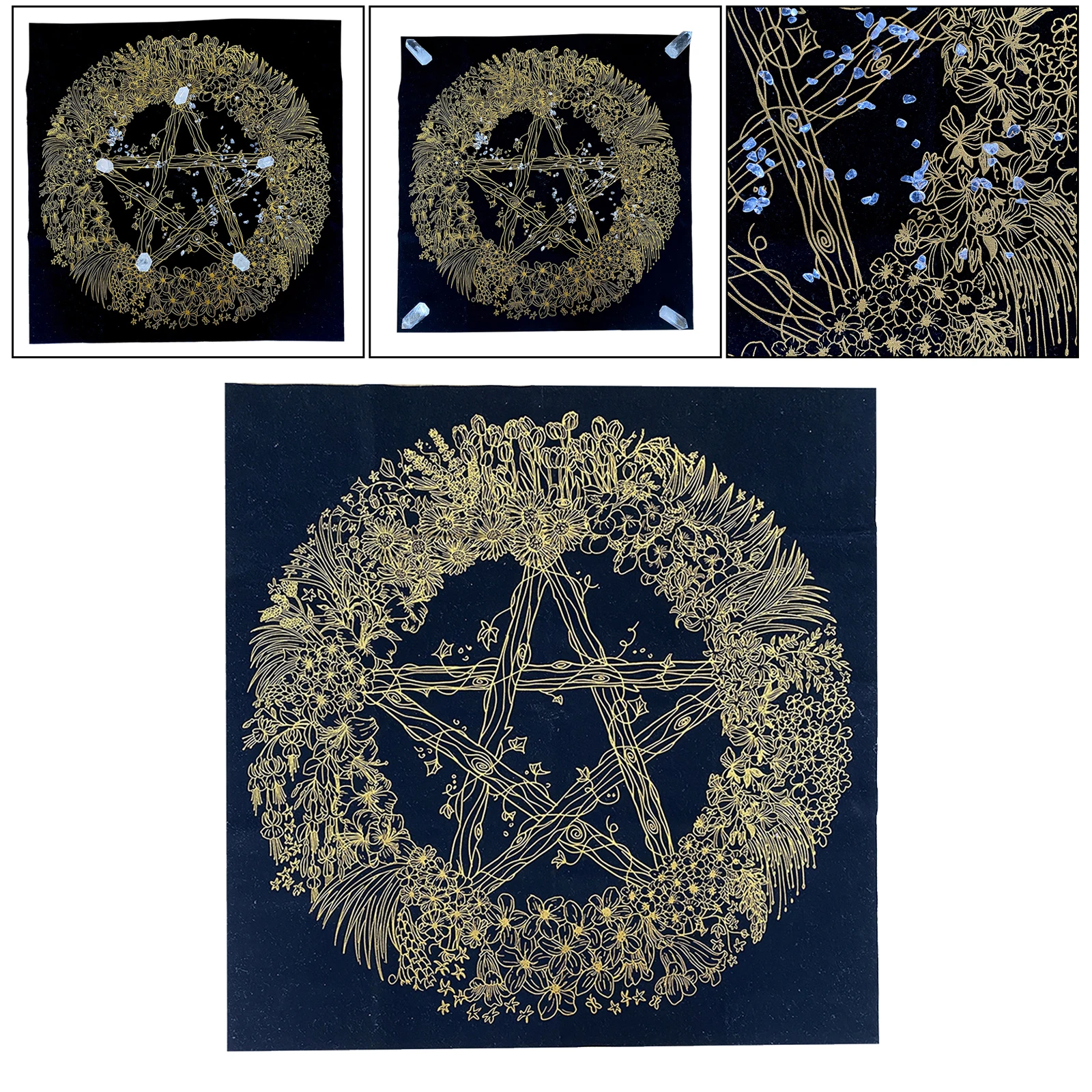 

Tarot Cloth Board Game Divination Retro Playing Tarot Cards Tablecloth New