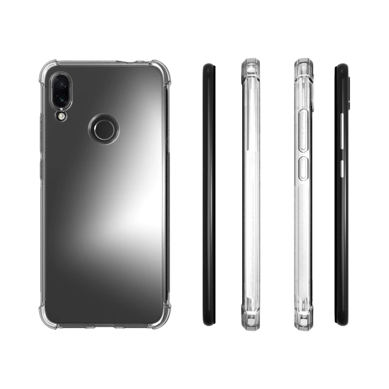 Case Clear For Xiaomi Redmi note 7 Shockproof Funda Four Corners Airbag Protective TPU Soft Phone Back Cover for |