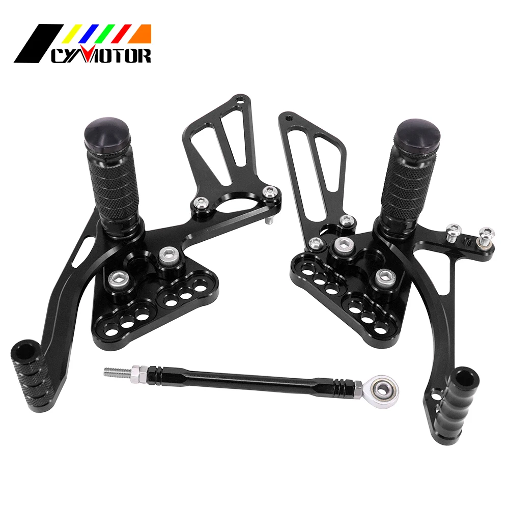 Мотоцикл с ЧПУ Регулируемые подножки подножек для SUZUKI GSXR600 GSXR750 GSXR 600 750 2006 2007 2008 2009
