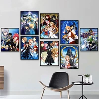 japanese anime poster and prints modern hot canvas painting modular art picture home wall decor living room cuadros for gifts