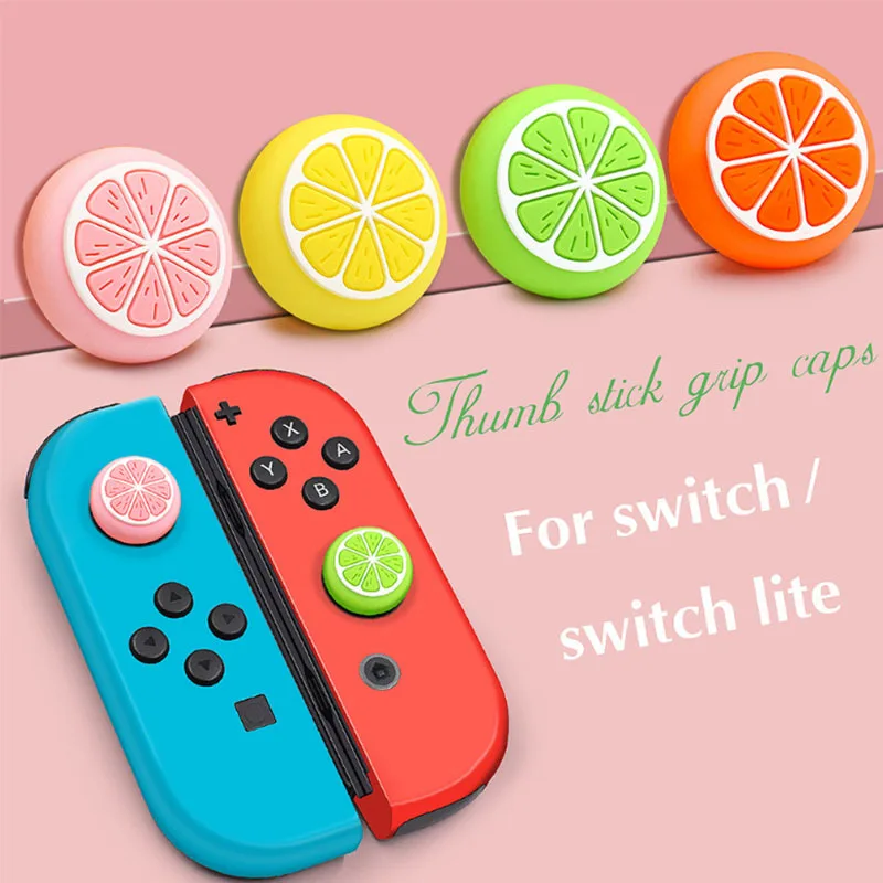 Милый Lemon Thumb Grip Cap s Силиконовый Рокер JoyCon Джойстик крышка оболочка 3D пуговица в