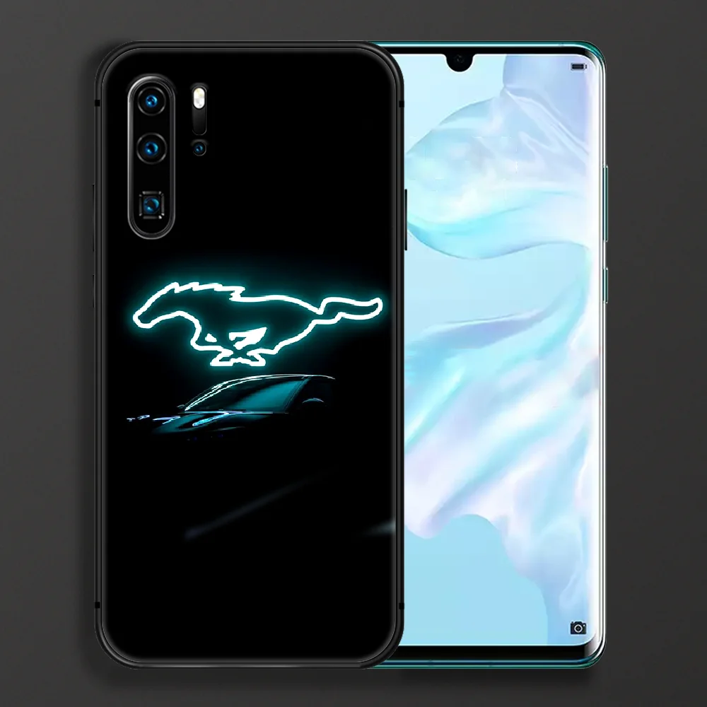

Mustang Sports Car Phone case For Huawei P Mate Smart 10 20 30 40 Lite Z 2019 Pro black hoesjes trend shell painting bumper