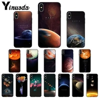 yinuoda space solar system planets earth mars tpu soft silicone phone case for apple iphone 8 7 6 6s plus x xs max 5 5s se xr