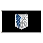 Флаги из японского аниме атака на Титанов 90x150 см