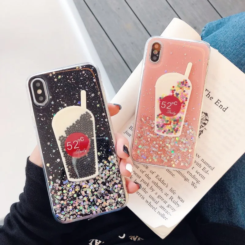 3D Блестящий Мягкий чехол для iPhone 11 Pro XS Max XR X 6S 7 8 plus samsung S8 S9 A50 S20|Бамперы| |