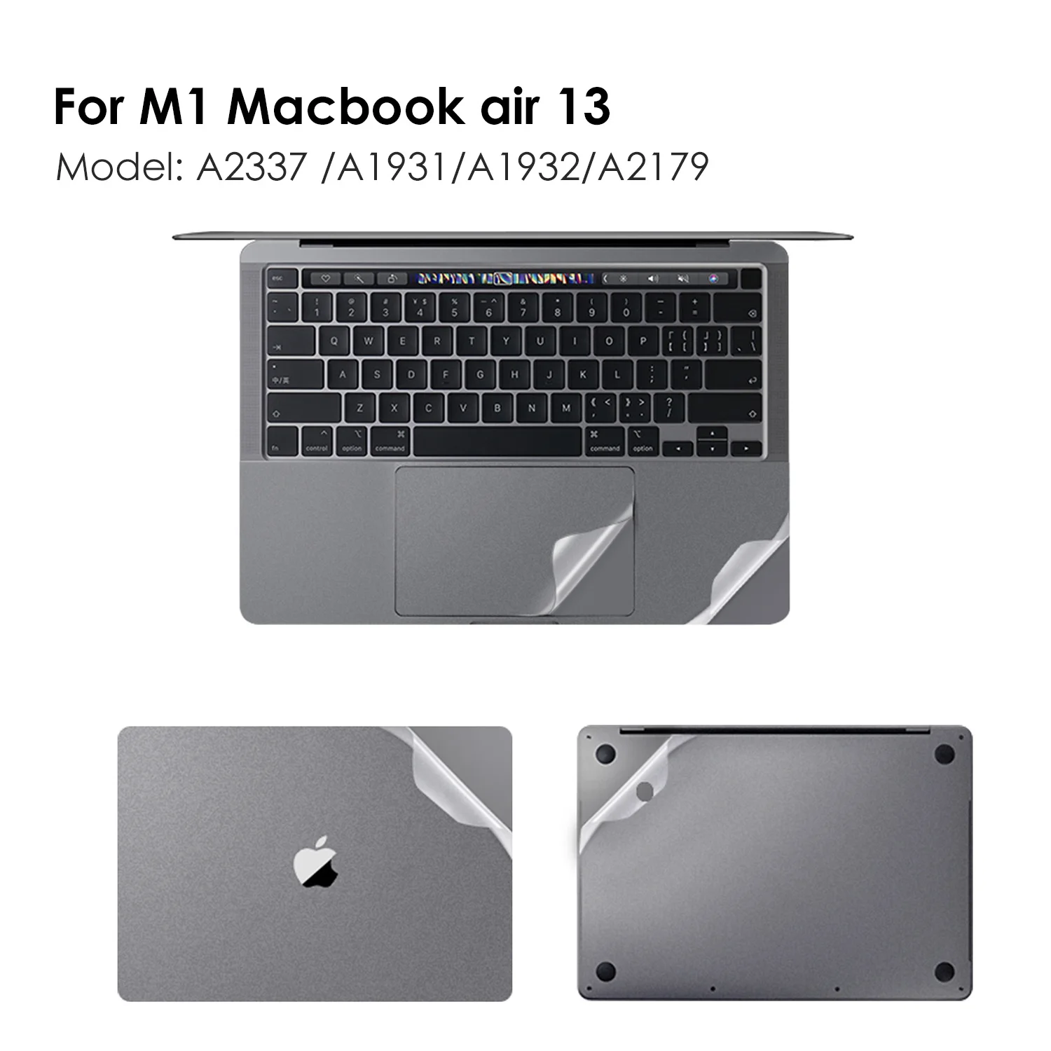 

Full Body Sticker for 2020 New M1 MacBook Air 13 model A2337, Include Top + Bottom + Touchpad + Palm Rest Skin Protective cover