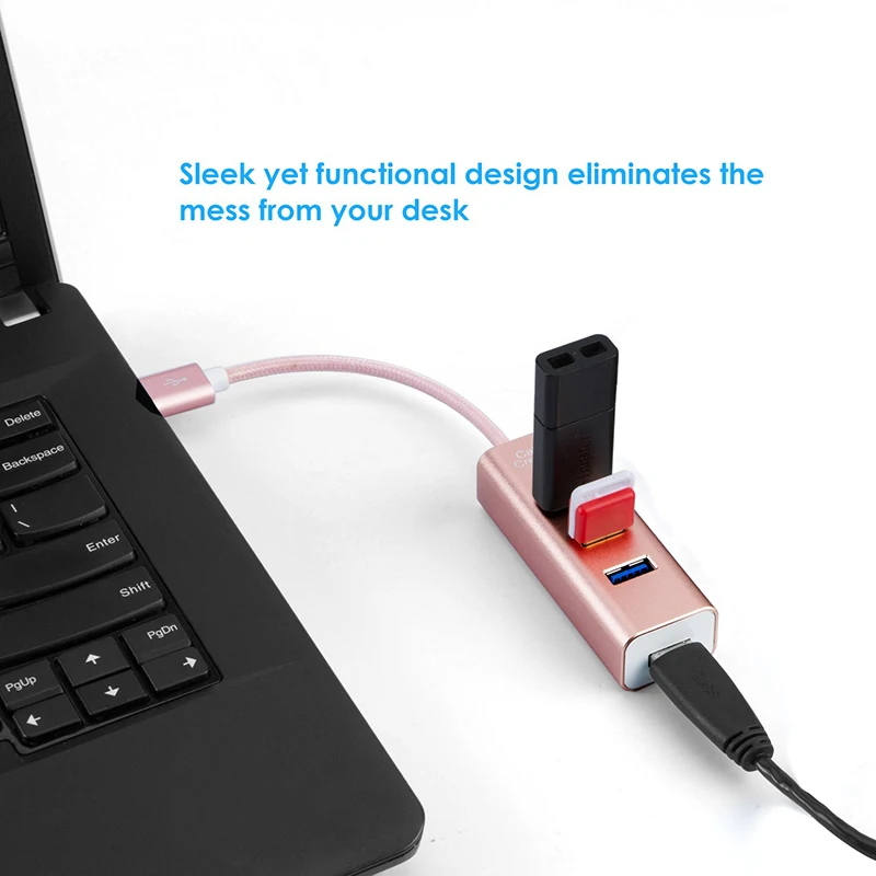 Высокоскоростной 4-портовый концентратор данных USB 3 0 совместимый с MacBook Mac Pro/Mini iMac