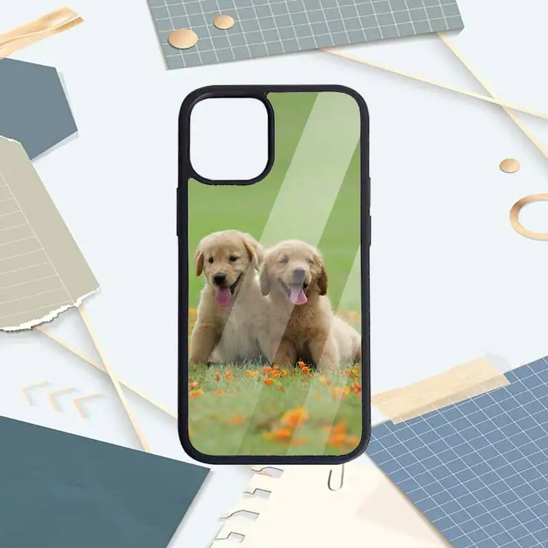 

Labrador Puppies Dog cute animal Phone Case PC For iPhone 11 12 pro XS MAX 8 7 6 6S Plus X 5S SE 2020 XR