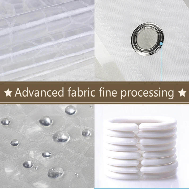 Занавеска для душа Pa.an с объемными пузырьками в виде водного Куба занавеска