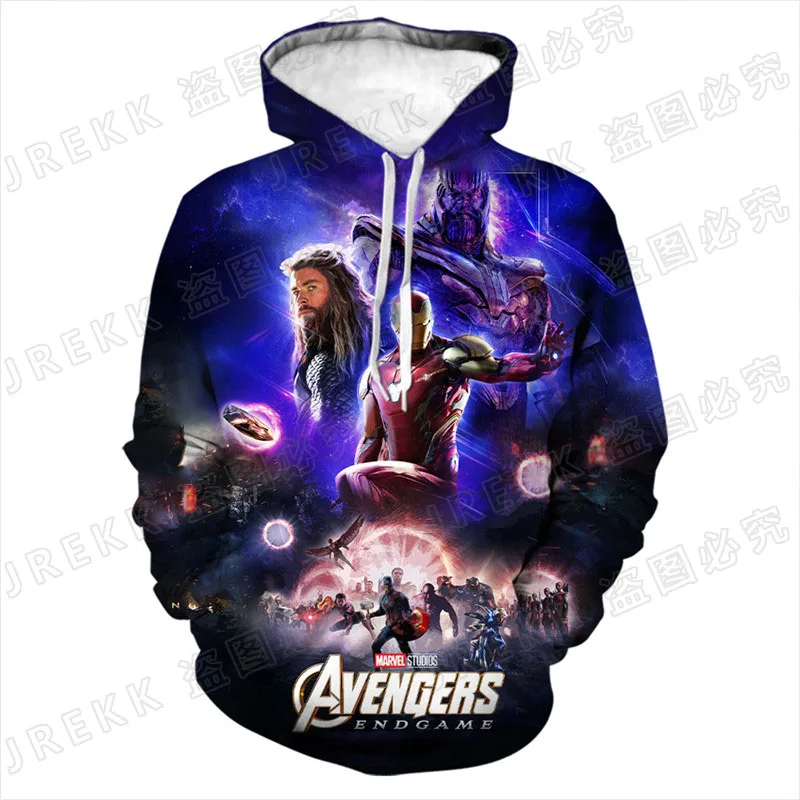 Cool Marvel The Avengers Hoodies Men Women Children Fashion 3D Print Sweatshirts Boy Girl Pullover Streetwear Casual Clothing