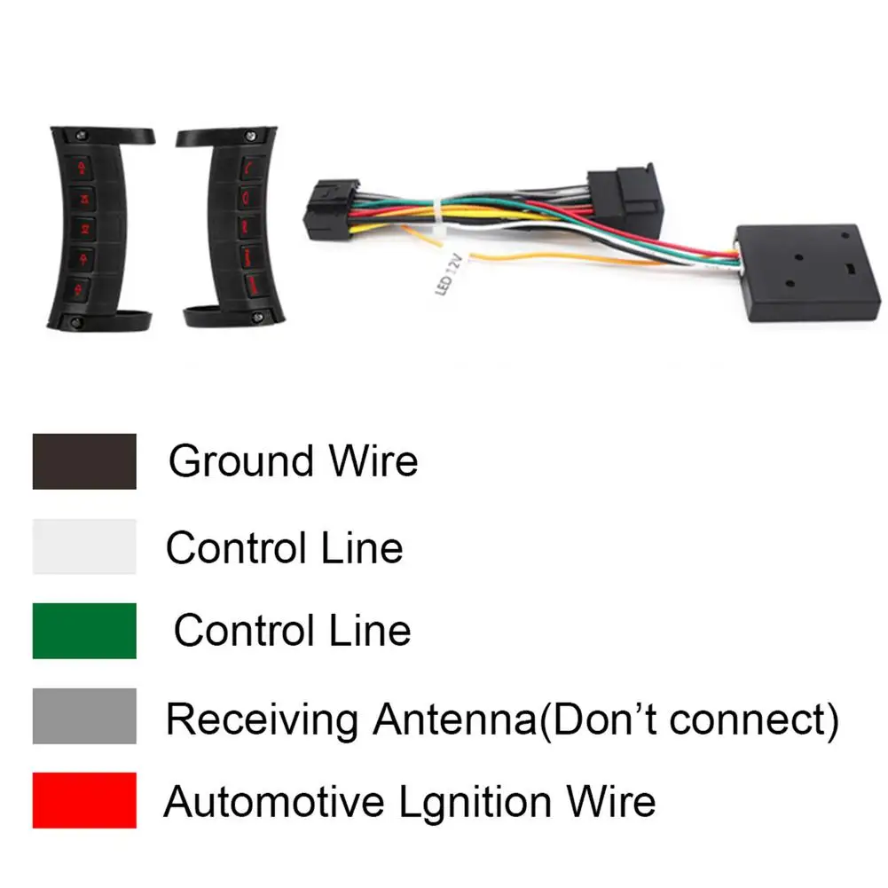 Автомобильный Универсальный беспроводной пульт управления на рулевом колесе