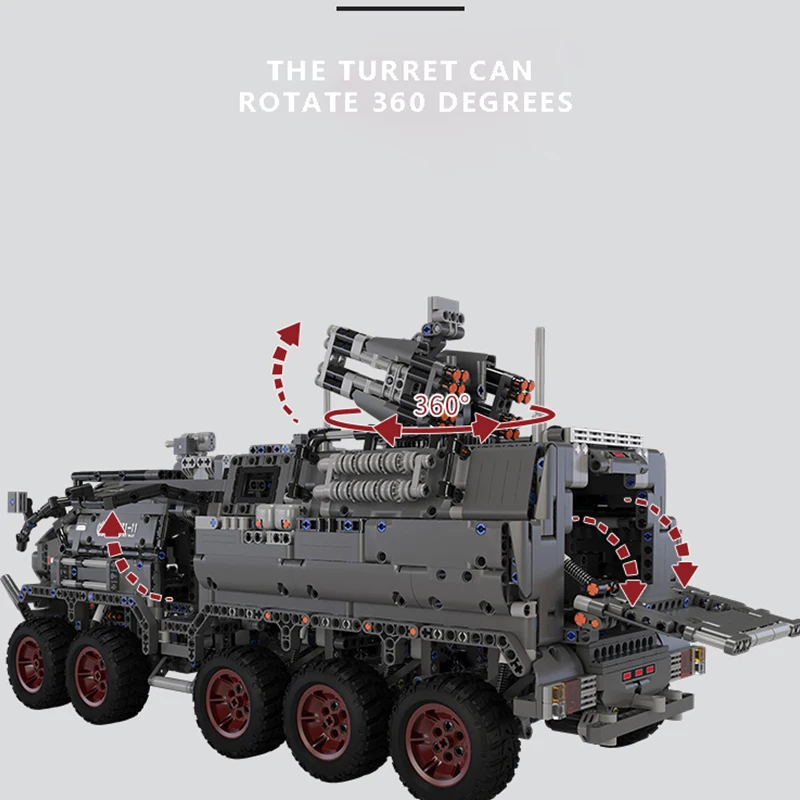 

MI bricks wandering earth flint transport truck loading truck building blocks creative ideal series kids toys christmas gifts