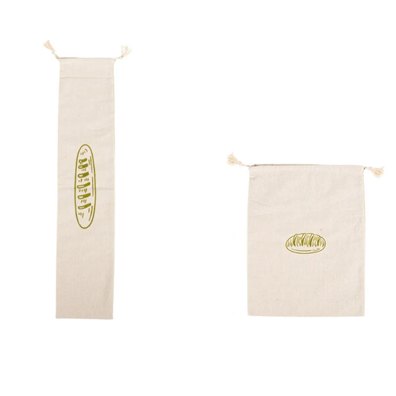

Reusable Drawstring Linen Bread Bags Suitable For Picnics And Parties For Loaf Homemade Artisan Bread Storage Bag