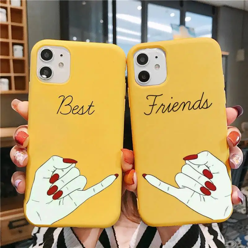 

Makeup best friend girlfriend Phone Case for iphone 11 Pro Max X XS Max XR Soft Cover For iPhone 7 8 6 6S Plus Coque Funda Shell