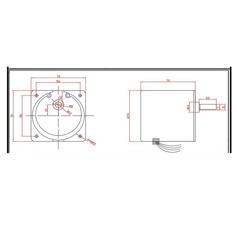 220V AC 40W Low Speed Geared Motor 70KTYZ Permanent Magnet Synchronous Adjustable Direction High Torque Noise | Обустройство дома
