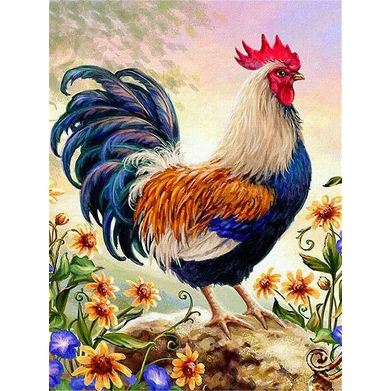 Алмазная 5D Вышивка сделай сам бриллиантовая Животных курица вышивка крестиком