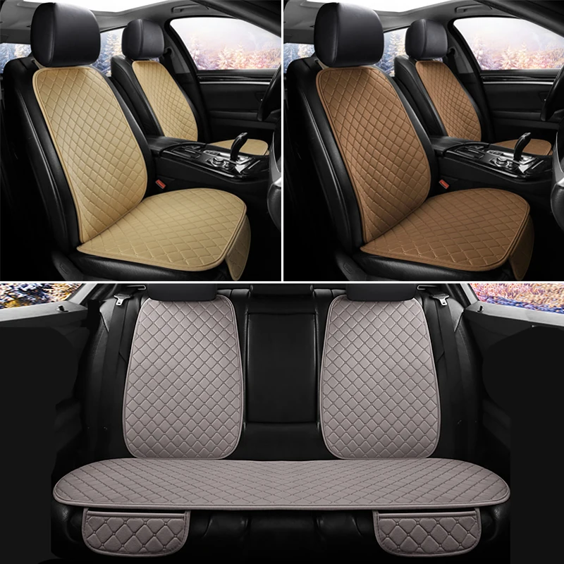 

Universal Plush Car Seat Cover Winter Warm Auto Front Back Rear Backrest Seat Cushion Pad Interior Accessories Protector
