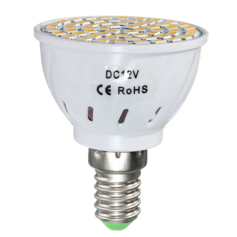 60 LED Bulb Light Lamp 3.5W 2835 SMD Spotlight Household 250-300Lumen Pure Warm White DC12V E14/E27/GU10/MR16 Non Dimmable | Лампы и