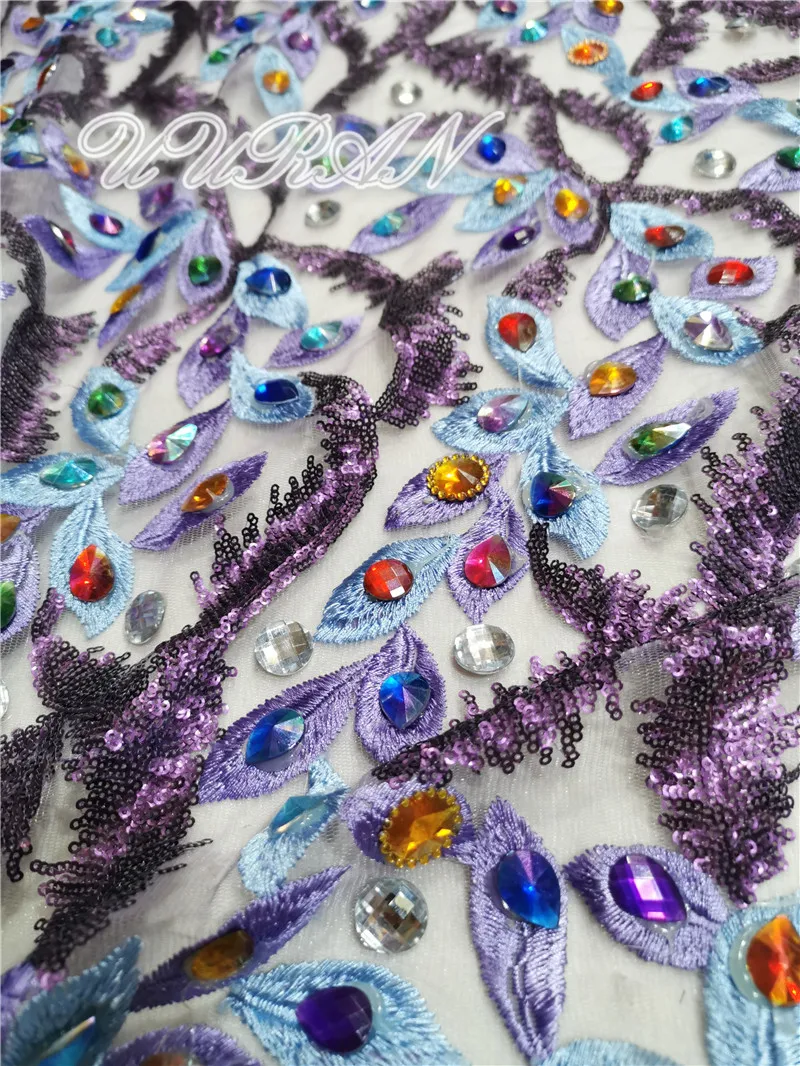 Роскошная нигерийская французская кружевная ткань ручной работы Африканское