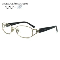 rm00626 women metal glasses frame eyewear eyeglasses reading myopia prescription lens 1 56 index