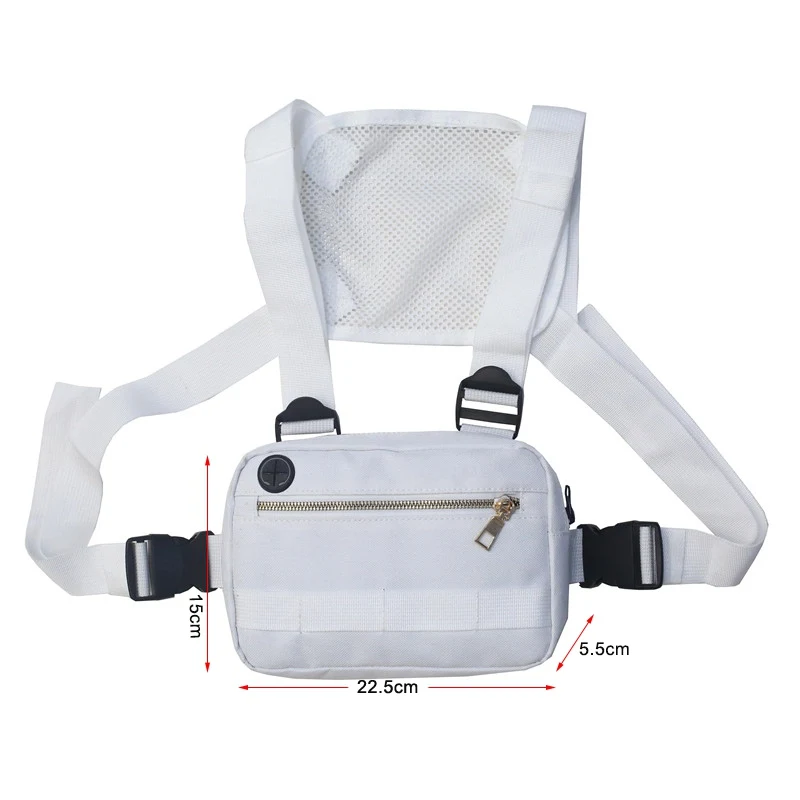

New Men Women Chest Rig Bag Hip Hop Streetwear Waist Bag Adjustable Tactical Chest Bags Fanny Pack Streetwear Waist Packs