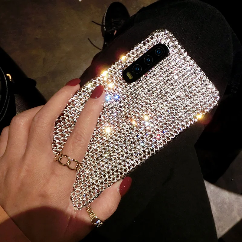 

Luxury Glitter bling Shiny Crystal Full Diamond Phone Case For iPhone 14 13 12 11 Pro Max XR XS X 7 8 Plus SE2020 14Plus Cover