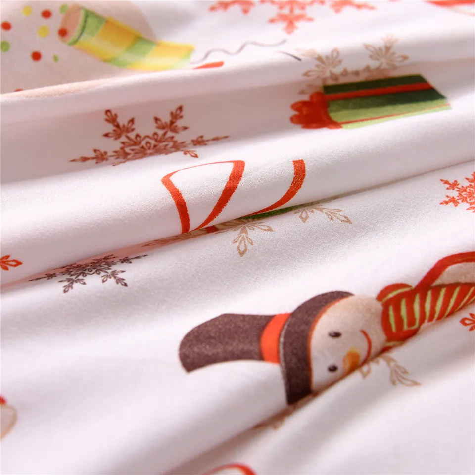 Рождественский Комплект постельного белья пододеяльник с наволочками Санта