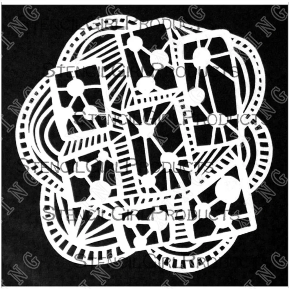 

Flower Sidetracked New Arrrival Decor Diy Graphics Painting Scrapbooking Stamp Ornament Album Embossed Template Reusable