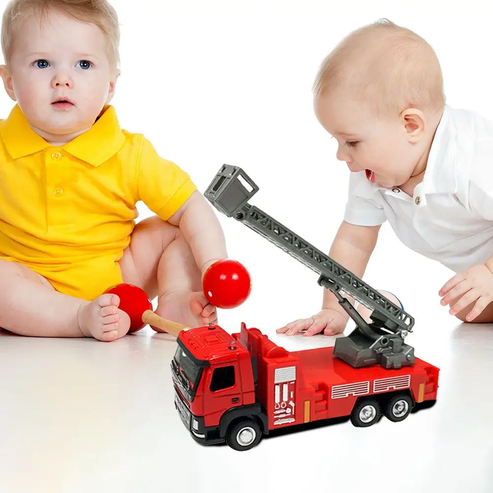 Детская Машина из сплава для пожаротушения игрушечная раздвижная лестница