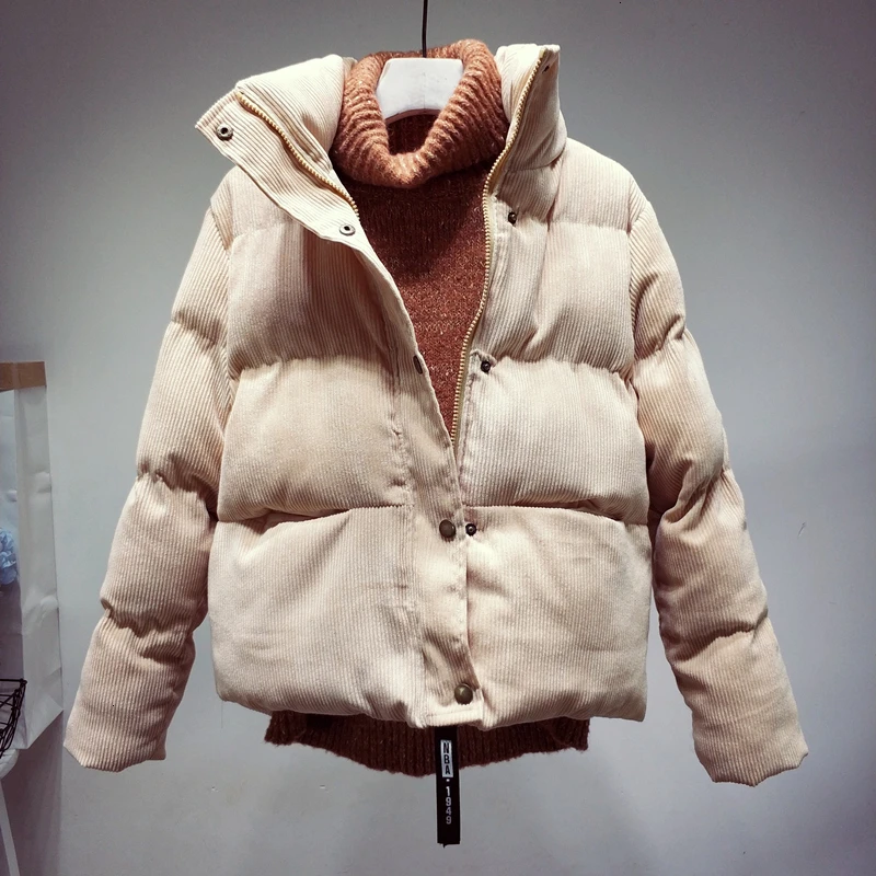 Женская Вельветовая куртка Yocalor Повседневная Свободная однотонная из хлопка в