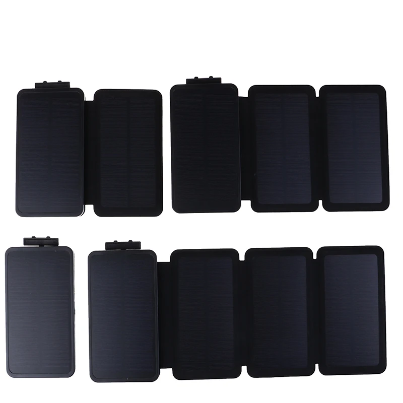 Портативный складной светодиодный двойной USB порты солнечная панель power Bank чехол