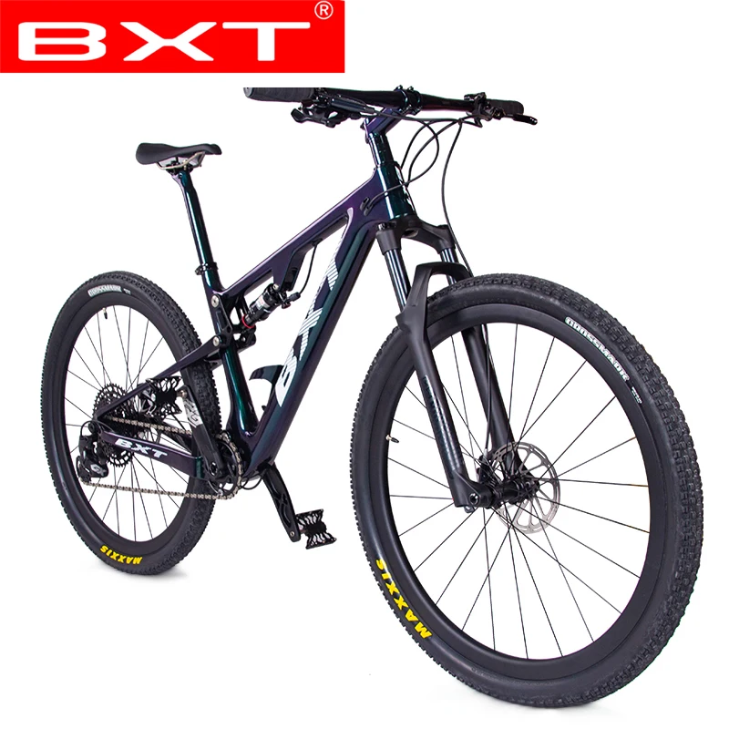 BXT Full Carbon Suspension Mountain Bicycle 29er 148*12mm Boost S/M/L/XL 1*12s  sports suspension complete bicycle