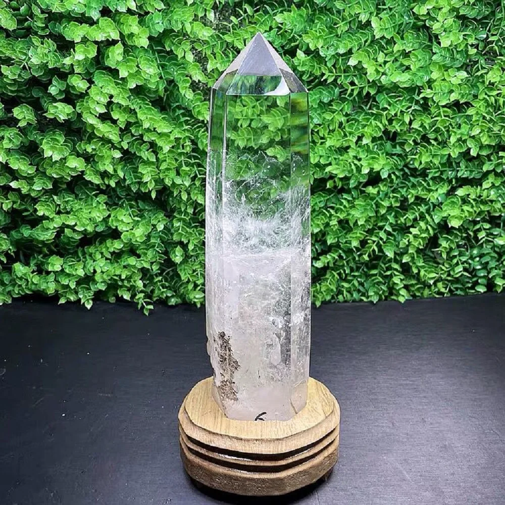 

300-600g Large White Clear Lemurian Seed Quartz Natural Want Tower Point Cluster Crystal Rough Healing Energy Stone